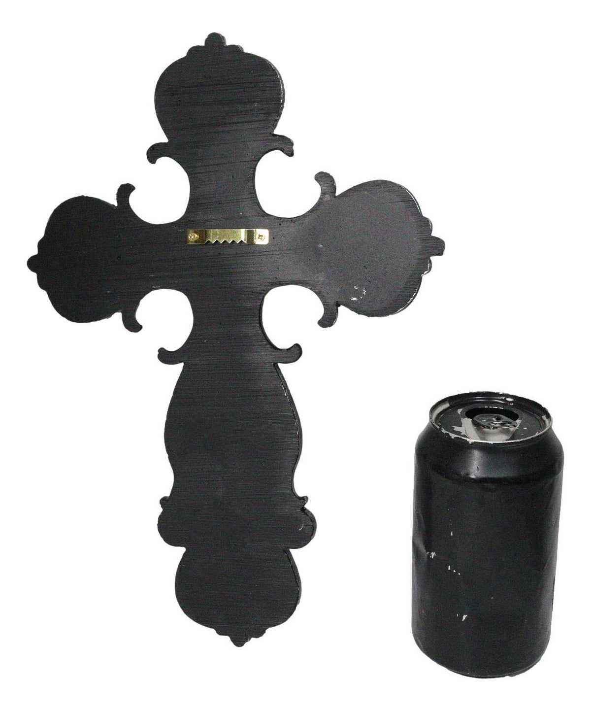 Southwest Rustic French Fleur De Lis Scroll in Turquoise Layered Wall Cross
