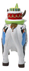 Cow Parade Happy Birthday To Moo Party Hat And Cake Collector's Figurine