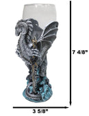 Ruth Thompson Elemental Dragon Omega Blade Sword Glass Wine Goblet Chalice Cup