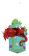Ruth Thompson Red Dragon In Wrapped Gift Box Christmas Tree Hanging Ornament