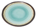 Pack Of 6 Crackle Green Midori Kannyu Round Appetizer Salad Dessert Plates 6.75"