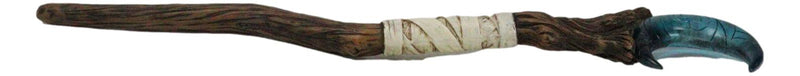 Wicca Witchcraft Sorcerers Fantasy Crescent Moon Dendritic Branch Magic Wand