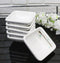 Pack Of 6 Square Yukino Hana Snowflakes Melamine Condiments Dipping Sauce Dishes