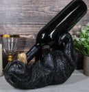 Ebros Gift Big Black Bear Wine Oil Bottle Holder Figurine 10"Long Home Decor