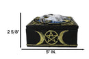 Snowy Owl Trinket Box, 5 x 5 Inch Decorative Keepsake Box with Celtic Knotwork