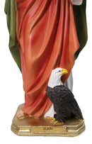 Apostle Disciple Of Jesus Saint John The Evangelist with Eagle Figurine 12"H