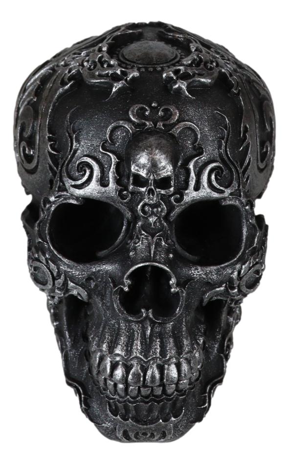 Gothic Black El Diablo Inferno Fire Tattoo Devil Hell Dragon Skull Figurine