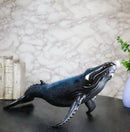 Marine Large Baleen Blue Whale Figurine Statue Ocean Wildlife Sculpture 17"Long
