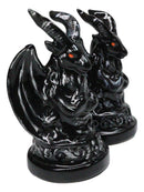 Metaphysical Realm Spirit Sabbatic Goat Baphomet Ceramic Salt Pepper Shakers Set