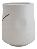 Pack Of 6 Yukino Hana Snow Flowers Reactive Glaze Ceramic Yunomi Tea Cups 9oz