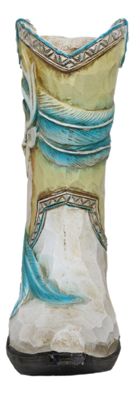 Rustic Western Elk Stag Deer Buck Antlers Feathers Cowboy Boot Money Piggy Bank