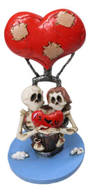 Day Of The Dead Skeleton Couple In Hot Air Balloon Love Will Lift Us Up Figurine
