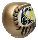 Gold Talisman of Prosperity Japanese Zen Daruma Figurine With Unpainted Eyes