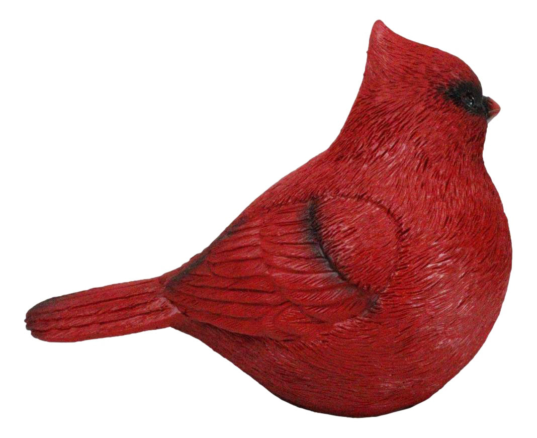 Faux Taxidermy Realistic Northern Male Red Cardinal Bird On Perch Figurine - Ebros Gift