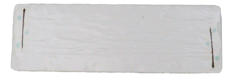 Pack Of 6 Melamine Yukino Hana Rectangular Sushi Entree Serving Platters 12" L