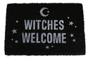 Witches Welcome Crescent Moon And Stars Coir Coconut Fiber Floor Mat Doormat