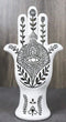 Hamsa Palm Hand Of God Eye Of Providence With Floral Motifs Decorative Figurine