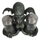 Winged Cthulhu The Wise One Octopus Kraken Salt And Pepper Shakers Holder Set