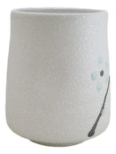 Pack Of 6 Yukino Hana Snow Flowers Reactive Glaze Ceramic Yunomi Tea Cups 9oz