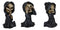 Set Of 3 See No Evil Speak No Evil Hear No Evil Grim Reaper Chibi Mini Figurines