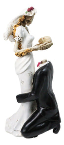DOD Gothic Skeleton Bride and Groom Wedding Figurine To Have and to Hold