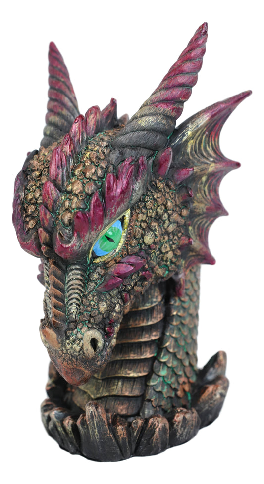Ebros Gift Medieval Dragon Head Bust Resin Figurine Decorative Home Decor Statue - Ebros Gift