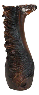 Rustic Western Country Chestnut Horse Decorative Vase Figurine Floral Planter