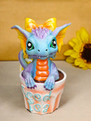 Ruth Thompson Artisan Iced Tea With Martha Drake Wyrmling Dragon In Cup Figurine
