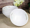 Set Of 6 Modern Yukino Hana Snowflakes Melamine Soup Pasta Salad Bowls 26oz