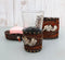 Rustic Western Horses with Faux Floral Tooled Leather 3 Pc Bathroom Vanity Set