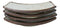 Set Of 4 Japan Made Sakura Cherry Blossoms Porcelain Rectangular Serving Plates