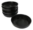 Pack Of 6 Kokuyo Black Ceramic Collection Shallow Bowl Or Deep Plates 10oz