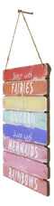 Dance With Fairies Ride A Unicorn Swim With Mermaids Chase Rainbows Wall Decor