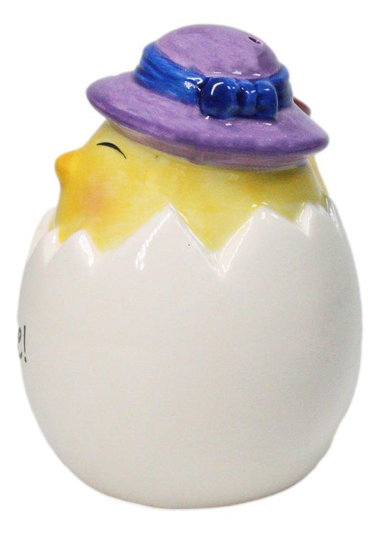 Chicks Rule Yellow Chickens Breaking Our Of Egg Salt And Pepper Shakers Set
