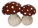 Wild Red With White Polkadots Toadstool Mushrooms Fungi Salt And Pepper Shakers