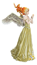 Nene Thomas Fire Element Spirit Of Flame Angel Fairy In Sunflower Gown Figurine
