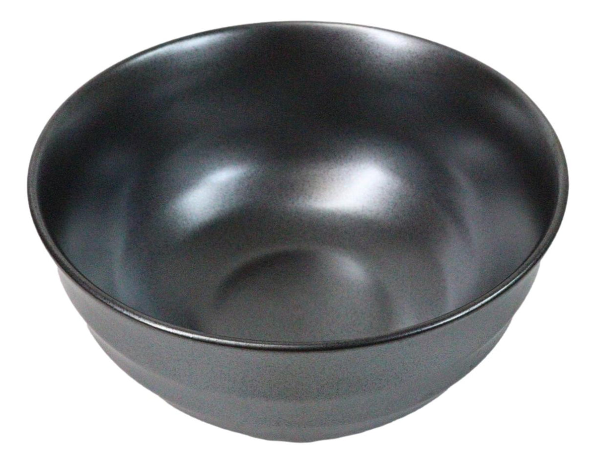 Pack Of 5 Black Clay Tetsu Kesho Ceramic Soup Salad Rice Donburi Poke Bowls 24oz