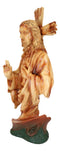 Sacred Heart of Jesus Christ Catholic Christian Devotional Faux Wooden Sculpture