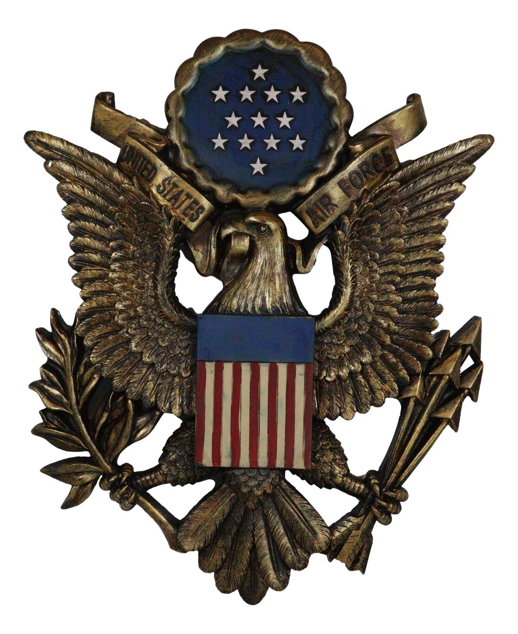 Eagle Header United States Air Force Emblem American Flags And Bald Eagle Wall Deco ...