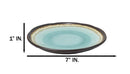 Pack Of 6 Crackle Green Midori Kannyu Round Appetizer Salad Dessert Plates 6.75"