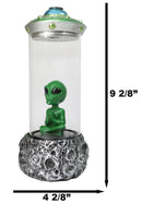 UFO Green Roswell Alien Yoga Spaceship Capsule Backflow Incense Cone Burner