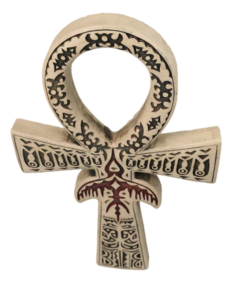 Ancient Egyptian Crux Ansata Ankh Key Horus Hieroglyphs Wall Decor Sculpture
