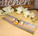 Ao Nagashi Collection Large 16.5" Elongated Rectangular Wavy Serving Platter