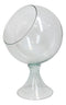 Contemporary Clear Glass Globe Storage Display Bowl 16"H Fruits Succulents