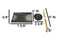 Hakumu Grey Porcelain Sushi Plates Sauce Dishes Chopsticks Dinnerware Set For 2