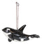 Set Of 6 Nautical Black Orca Whales Ocean Marine Wall Decor Tree Ornaments