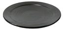 Pack Of 6 Kokuyo Black Minimalist Ceramic Round Lunch Dinner Entree Plates 10"D