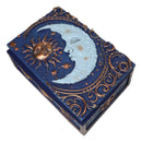 Celestial Sun Belenos & Moon Luna Blue Decorative Jewelry Keepsake Trinket Box