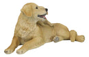 Realistic Golden Retriever Mother Cuddling With Puppy Canine Family Figurine