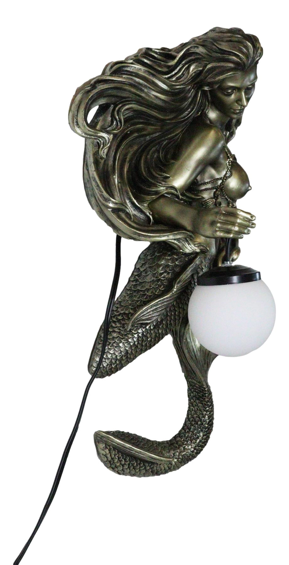 Ebros Gift Legendary Siren Mermaid The Odyssey LED Wall Lamp 22.25" H